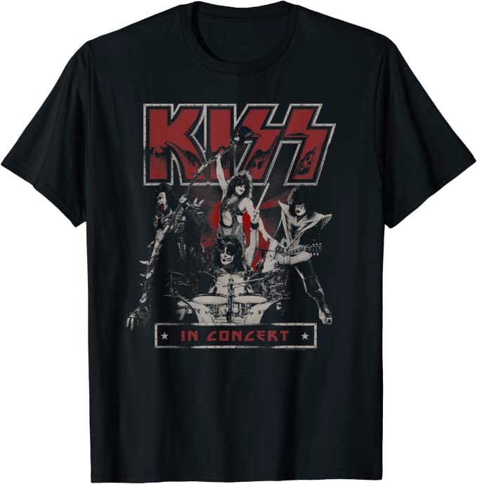 camiseta kiss grupo rock