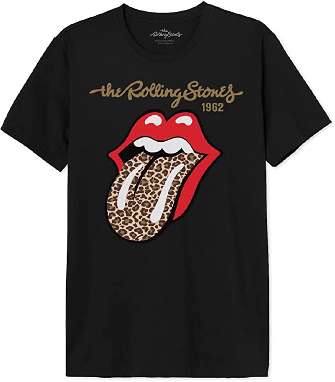 camiseta leopardo rolling stones
