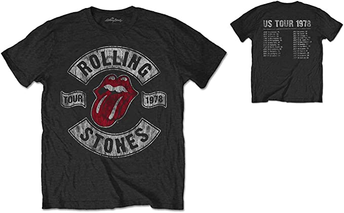 camiseta gris rolling stones