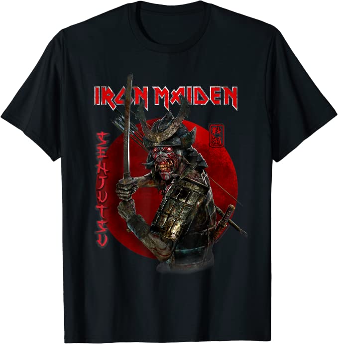 camiseta-samurai-negra-iron-maiden